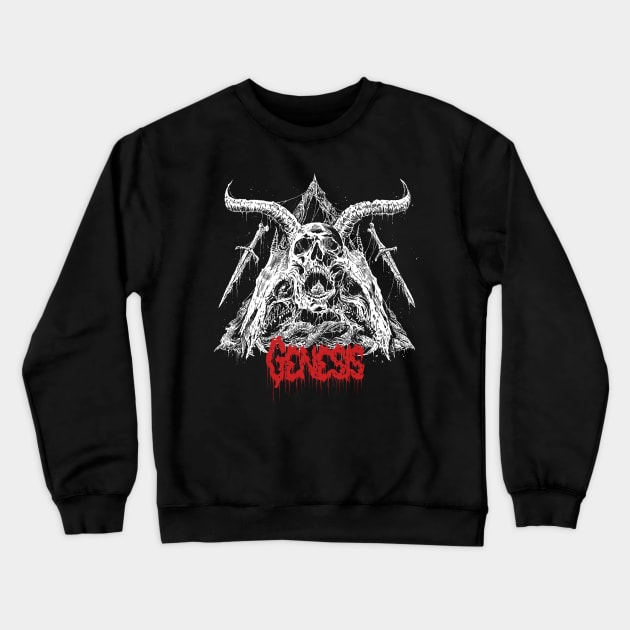 Horror Triangle Genesis Crewneck Sweatshirt by Mutearah